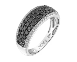 Online Apart Pierścionek z białego złota z brylantami - 0,91 ct - próba 585