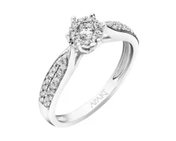Apart Pierścionek z białego złota z brylantami - 0,25 ct - próba 585< Pierścionki