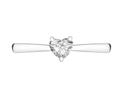 Apart Pierścionek z białego złota z diamentem laboratoryjnym - serce - 0,25 ct - próba 585< Wszystkie