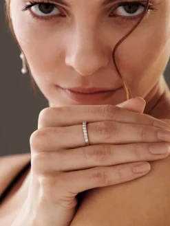 Apart Pierścionek z białego złota z brylantami - 0,50 ct - próba 585< Pierścionki