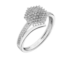 Sale Apart Pierścionek z białego złota z diamentami - 0,24 ct - próba 585