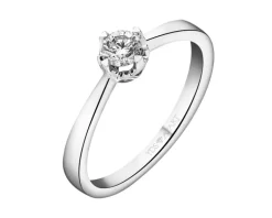 New Apart Pierścionek z białego złota z brylantem - 0,23 ct - próba 750