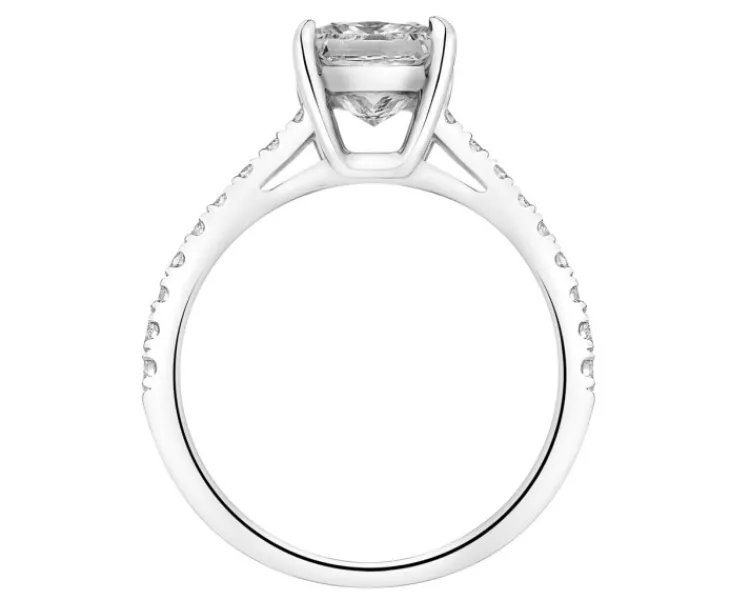 Apart Pierścionek z białego złota z diamentami laboratoryjnymi - 1,75 ct - próba 750< Pierścionki