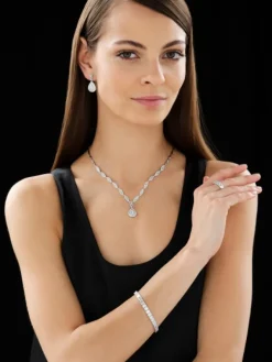 Sale Apart Pierścionek z białego złota z diamentami - 0,98 ct - próba 585