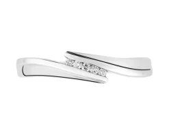 Apart Pierścionek z białego złota z brylantami - 0,03 ct - próba 585< Pierścionki