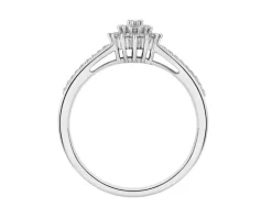 Discount Apart Pierścionek z białego złota z diamentami - 0,24 ct - próba 585