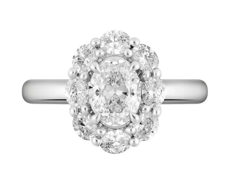 Hot Apart Pierścionek z białego złota z diamentami - SI1/H - 1,76 ct - próba 750