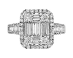 Best Apart Pierścionek z białego złota z diamentami - 1,20 ct - próba 750