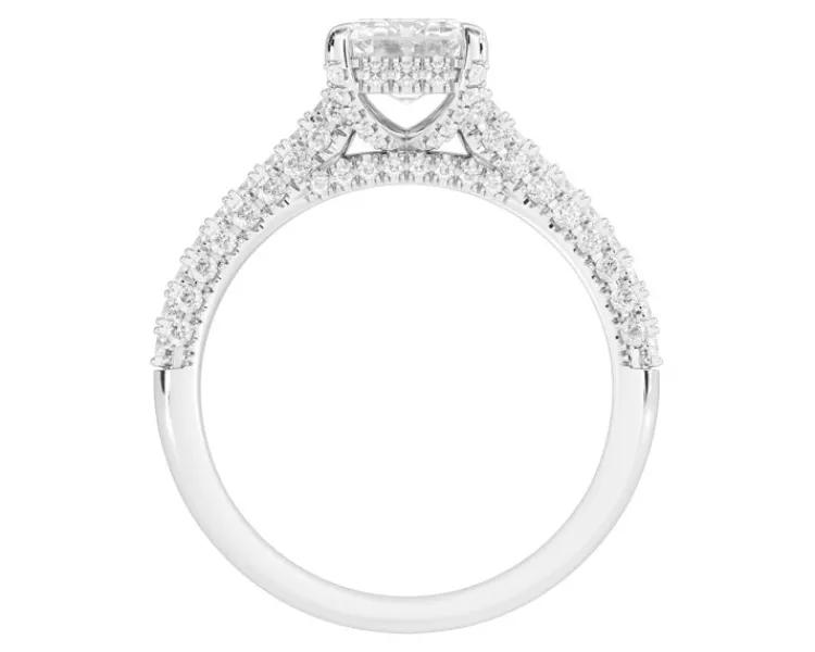 Apart Pierścionek z białego złota z diamentami - VVS2/H - 2,62 ct - próba 750< Pierścionki