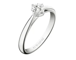 Hot Apart Pierścionek z białego złota z brylantem - 0,08 ct - próba 585