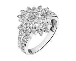 Apart Pierścionek z białego złota z brylantami - 0,77 ct - próba 585