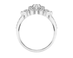 Apart Pierścionek z białego złota z brylantami - 0,77 ct - próba 585
