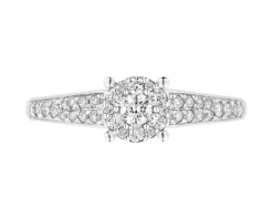 Apart Pierścionek z białego złota z brylantami - 0,33 ct - próba 585< Pierścionki