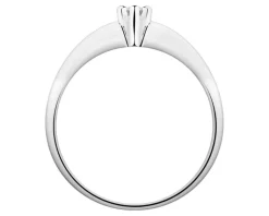 Apart Pierścionek z białego złota z brylantem - 0,06 ct - próba 585< Pierścionki