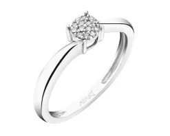 Apart Pierścionek z białego złota z diamentami - 0,03 ct - próba 750