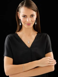 Hot Apart Pierścionek z białego złota z diamentami - SI2/H - 0,61 ct - próba 585
