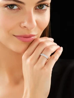 Outlet Apart Pierścionek z białego złota z diamentami - 0,53 ct - próba 585