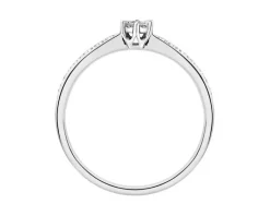Apart Pierścionek z białego złota z brylantami - 0,12 ct - próba 585< Pierścionki