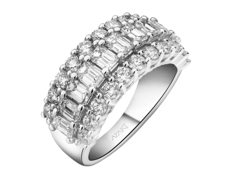 Apart Pierścionek z białego złota z diamentami - 2,55 ct - próba 750< Wszystkie