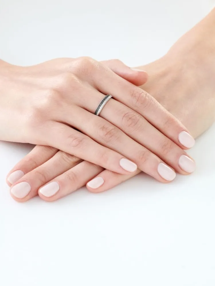 Apart Pierścionek z białego złota z brylantami - 0,20 ct - próba 585< Pierścionki