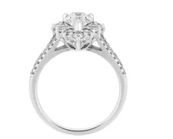 Apart Pierścionek z białego złota z diamentami - SI1/H - 1,65 ct - próba 750< Pierścionki