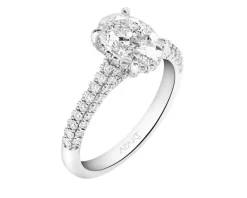 Apart Pierścionek z białego złota z diamentami - VS1/H - 2,62 ct - próba 750< Pierścionki