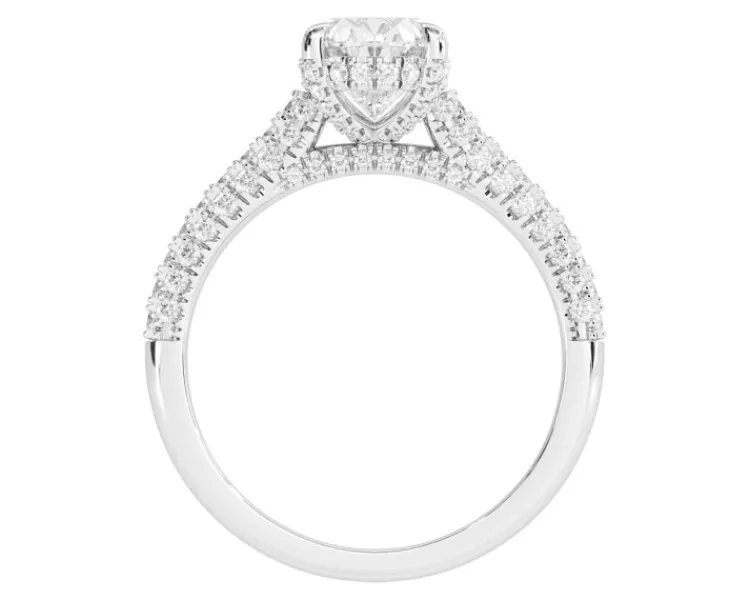 Apart Pierścionek z białego złota z diamentami - VS1/H - 2,62 ct - próba 750< Pierścionki