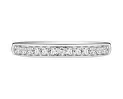 Outlet Apart Pierścionek z białego złota z brylantami - 0,19 ct - próba 585