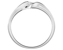 Apart Pierścionek z białego złota z brylantem - 0,06 ct - próba 750< Pierścionki