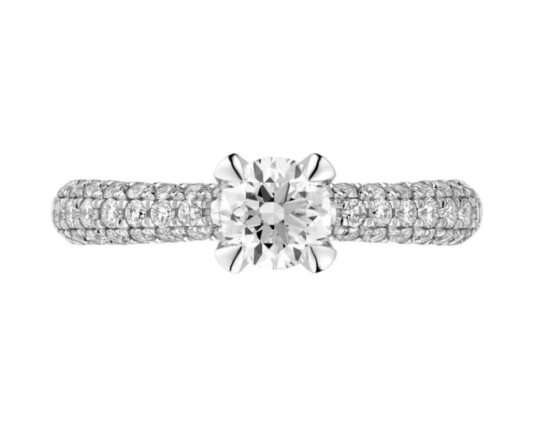 Apart Pierścionek z białego złota z brylantami - 0,90 ct - próba 750< Pierścionki