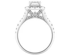 Clearance Apart Pierścionek z białego złota z diamentami laboratoryjnymi - 2,50 ct - próba 750