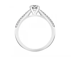 Best Apart Pierścionek z białego złota z brylantami - SI2/H - 0,76 ct - próba 750