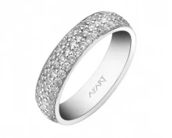 Apart Pierścionek z białego złota z brylantami - Eternity - 1,40 ct - próba 750< Pierścionki
