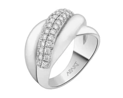 Best Apart Pierścionek z białego złota z brylantami - 0,61 ct - próba 585