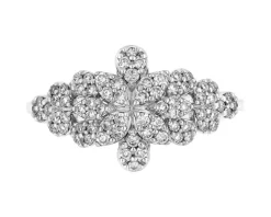 Outlet Apart Pierścionek z białego złota z brylantami - 0,37 ct - próba 750