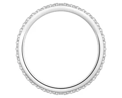 Hot Apart Pierścionek z białego złota z brylantami laboratoryjnymi - Eternity - 0,42 ct - próba 585