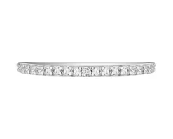 Hot Apart Pierścionek z białego złota z brylantami laboratoryjnymi - Eternity - 0,42 ct - próba 585