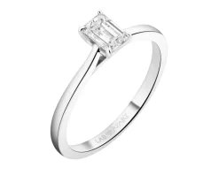 Apart Pierścionek z białego złota z diamentem laboratoryjnym - 0,51 ct - próba 585< Wszystkie