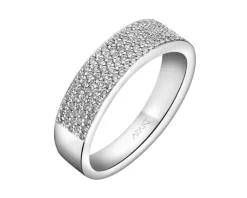 Hot Apart Pierścionek z białego złota z brylantami - 0,39 ct - próba 585