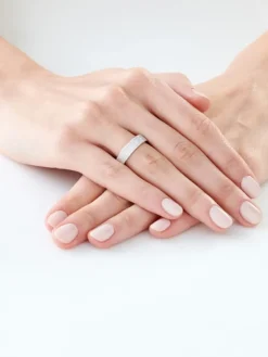 Hot Apart Pierścionek z białego złota z brylantami - 0,39 ct - próba 585
