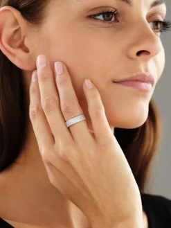 Hot Apart Pierścionek z białego złota z brylantami - 0,39 ct - próba 585