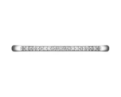 Apart Pierścionek z białego złota z diamentami - 0,03 ct - próba 585< Pierścionki