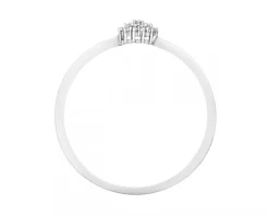 Clearance Apart Pierścionek z białego złota z diamentami - 0,03 ct - próba 375