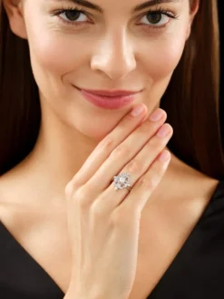 Apart Pierścionek z białego złota z brylantami - 0,30 ct - próba 585
