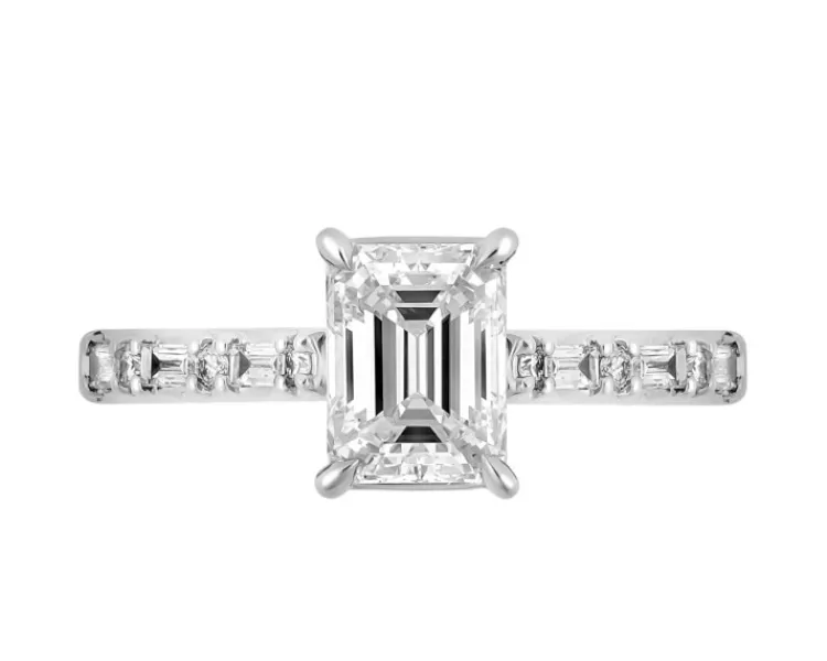New Apart Pierścionek z białego złota z diamentami - SI1/H - 1,19 ct - próba 750
