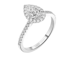 Clearance Apart Pierścionek z białego złota z diamentami laboratoryjnymi - 1,16 ct - próba 585