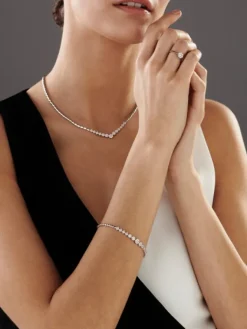 Apart Pierścionek z białego złota z brylantami - 0,30 ct - próba 585< Pierścionki