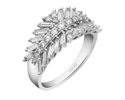 Hot Apart Pierścionek z białego złota z diamentami - 1,25 ct - próba 585