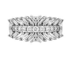 Hot Apart Pierścionek z białego złota z diamentami - 1,25 ct - próba 585