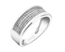 Online Apart Pierścionek z białego złota z diamentami - 0,24 ct - próba 750